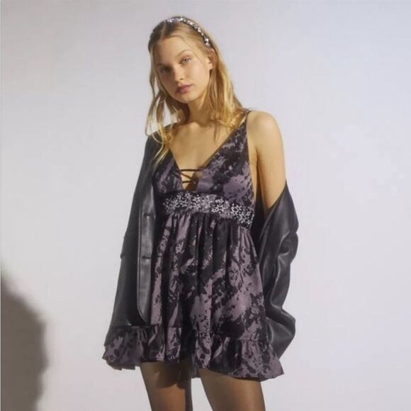 Urban Outfitters Tie Dye Strappy Mini Dress - Picture 1 of 4